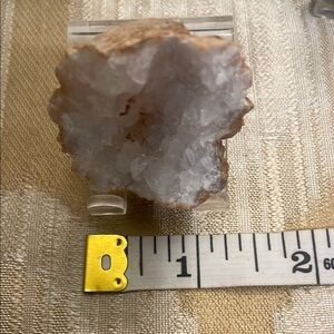 White Quartz Crystal Geode Home Accent